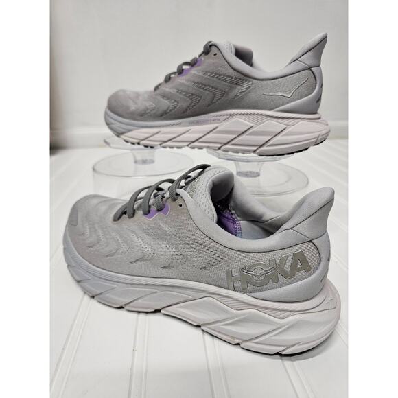 HOKA one one Shoes Womens 7.5D Arahi Athletic low sneakers gray and purple - Picture 4 of 9